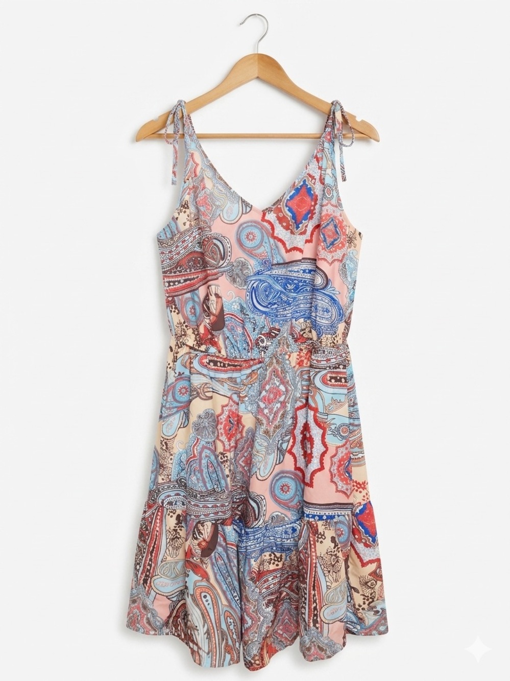 Cupshe NWOT Bohemian Paisley Sleeveless Summer Dress - Multicolor